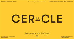 Desktop Screenshot of elcerclerestaurant.com